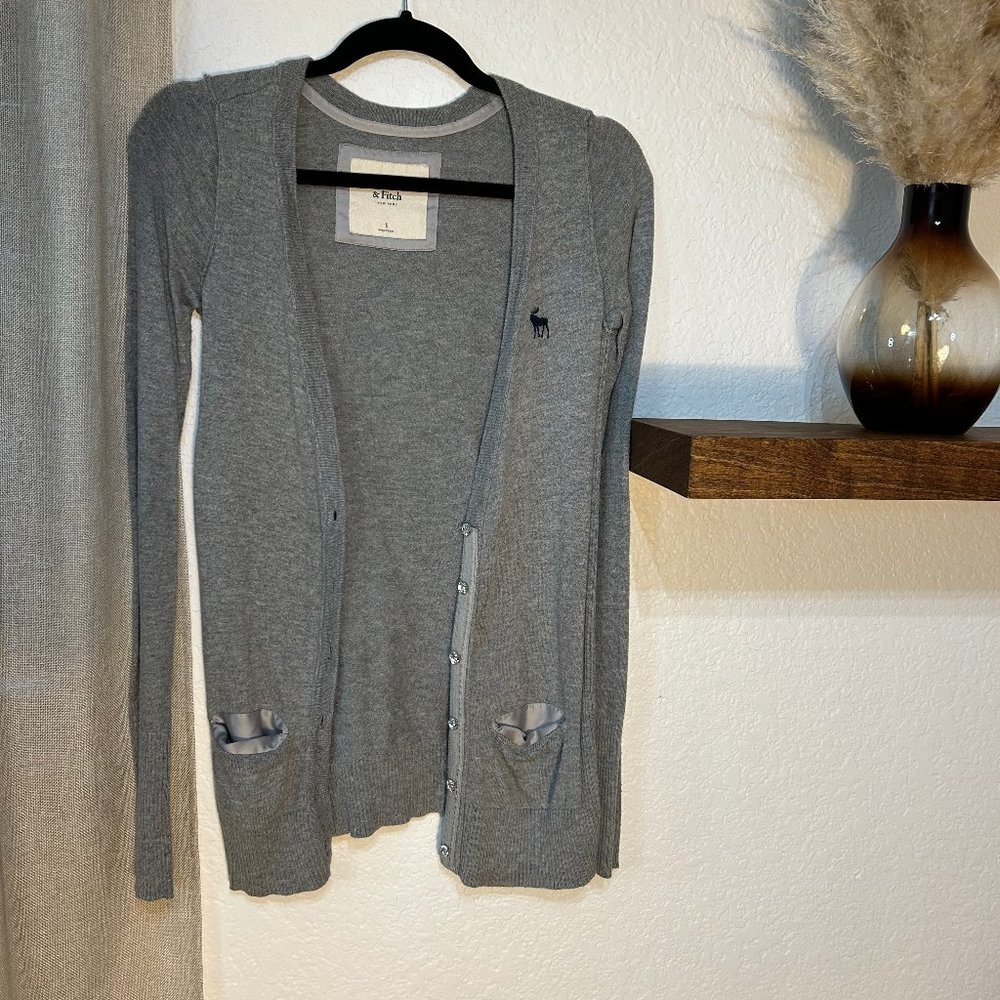 Abercrombie and Fitch - Women's Grey Cardigan - Size S